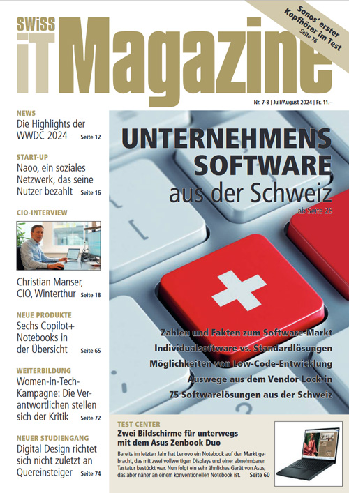 Swiss IT Magazine Cover Ausgabe 202407