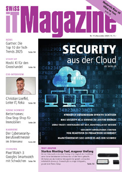 Swiss IT Magazine: Cover der Ausgabe 2024/11