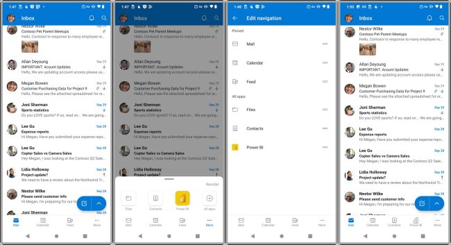 Outlook für Android und iOS bekommt UI-Update