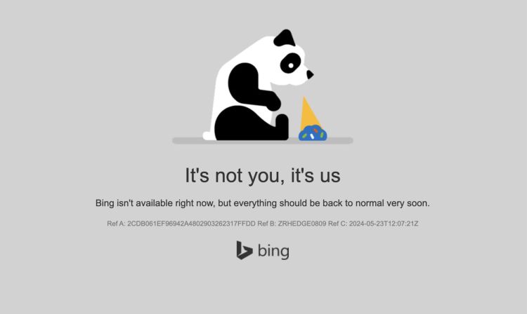 Une panne massive chez Microsoft affecte Bing et Copilot