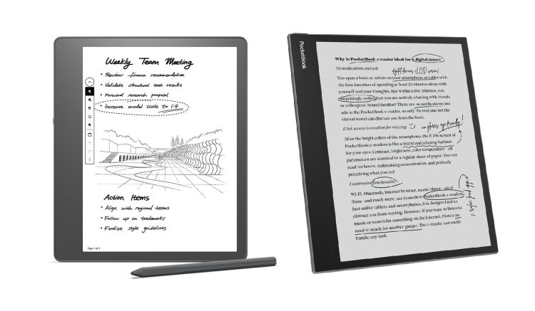 Vergleichstest E-Ink-Notizblöcke: Kindle vs. Pocketbook