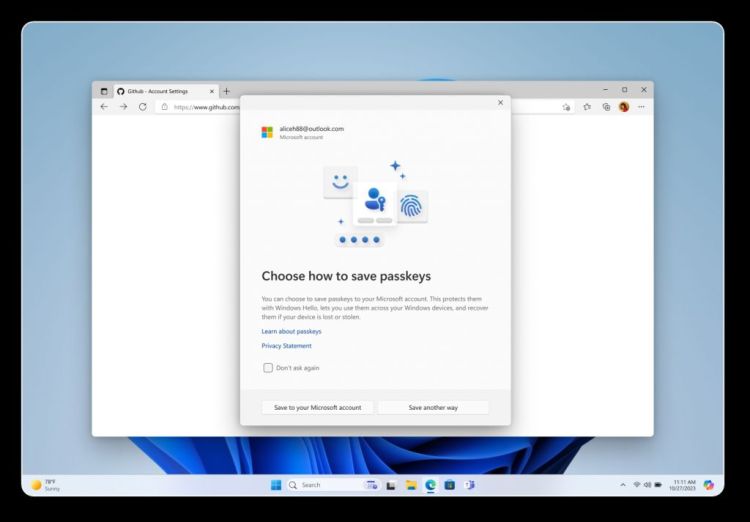 Microsoft erweitert Passkey-Support in Windows 11