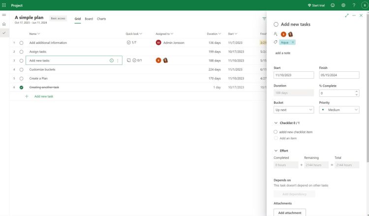 Microsoft Project for Web mit neuem Collaboration Feature