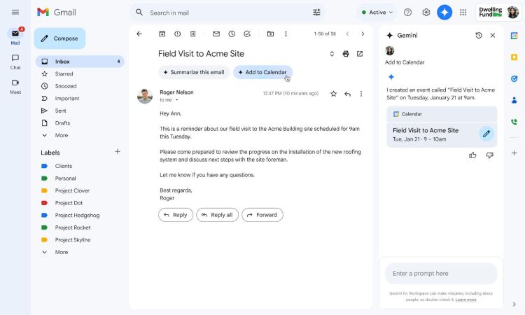 Google erweitert Gmail und Google Drive mit KI-Funktionen