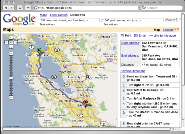 Google Maps wird 20 Jahre alt